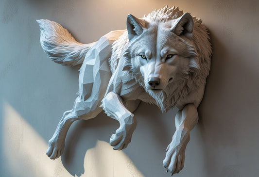 3D Wolf Wall Art: Elevate Your Space with Striking Designs