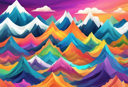 Abstract Mountain Wall Art: Enhance Your Space with Stunning Visuals