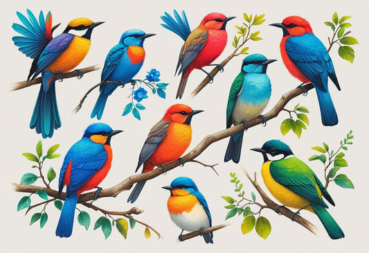 Colorful Bird Prints Wall Art: Transform Your Space with Vibrant Nature Décor