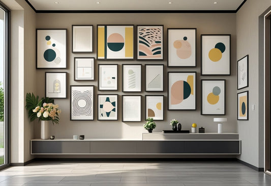 Creative Poster Clusters for Entryway Walls: Transform Your Space with Artful Arrangements