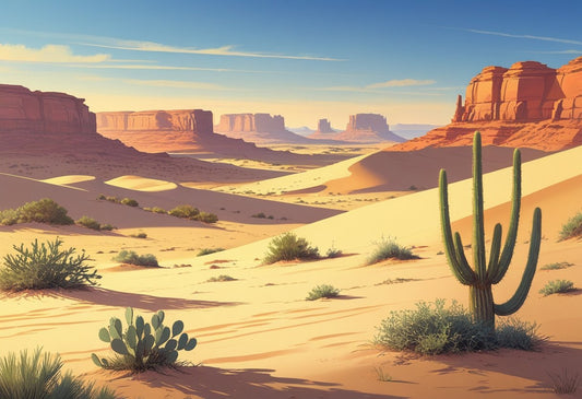 Desert Landscape Wall Print: Transform Your Space with Stunning Artwork