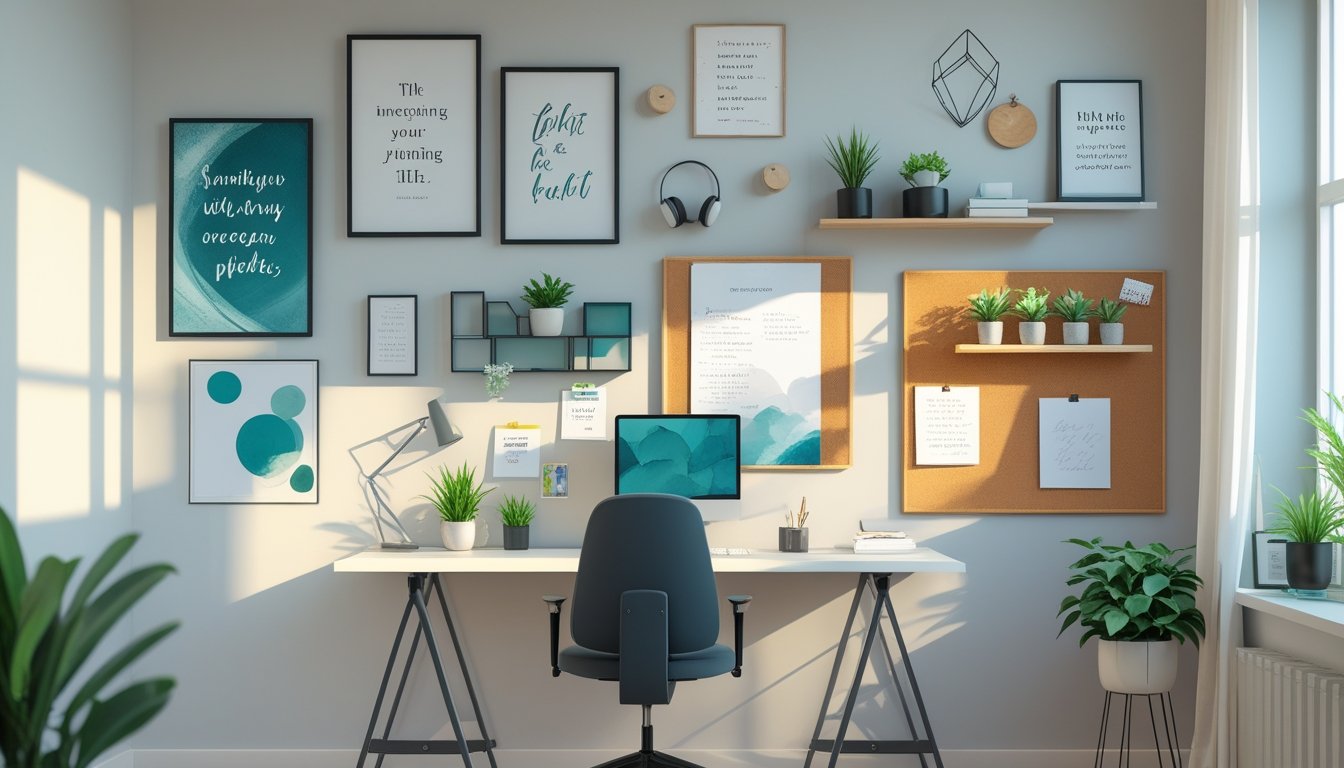 Photo inspiration: Home Office Wall Decor Ideas To Boost Productivity And Style Photo Inspiration