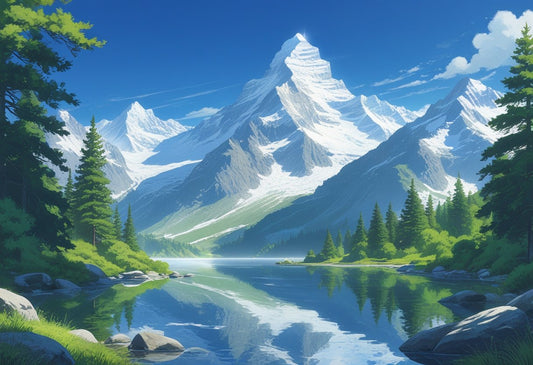 Mountain And Nature Art Print: Elevate Your Space With Natural Beauty