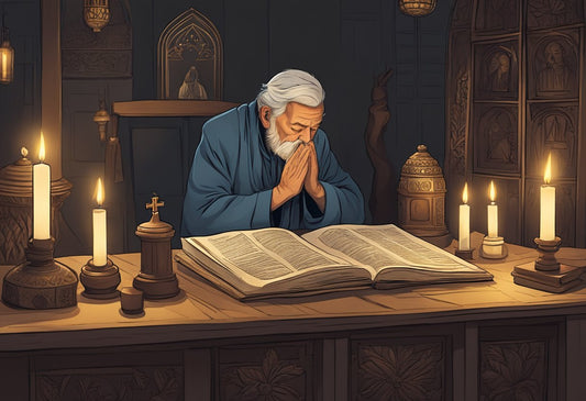 Old Man Praying Print: A Timeless Reflection on Faith and Age
