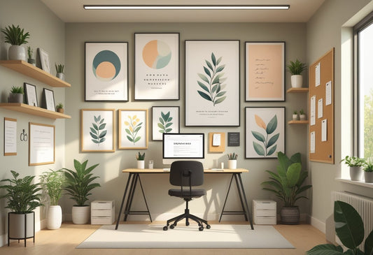 Poster Wall Decor Ideas for Small Home Offices: Elevate Your Workspace Aesthetics