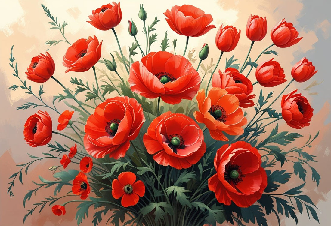 Red Floral Painting: Exploring Techniques and Inspiration