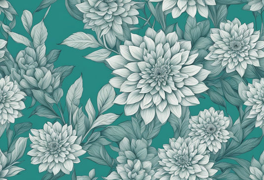 Teal Flower Wall Art: A Stunning Addition to Home Decor