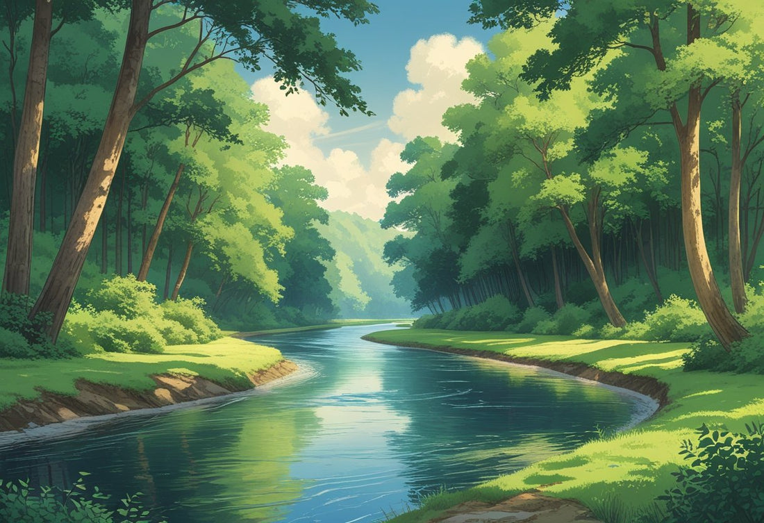 Wall Art of Rivers and Trees: Inspiring Nature-Inspired Decor for Your Home