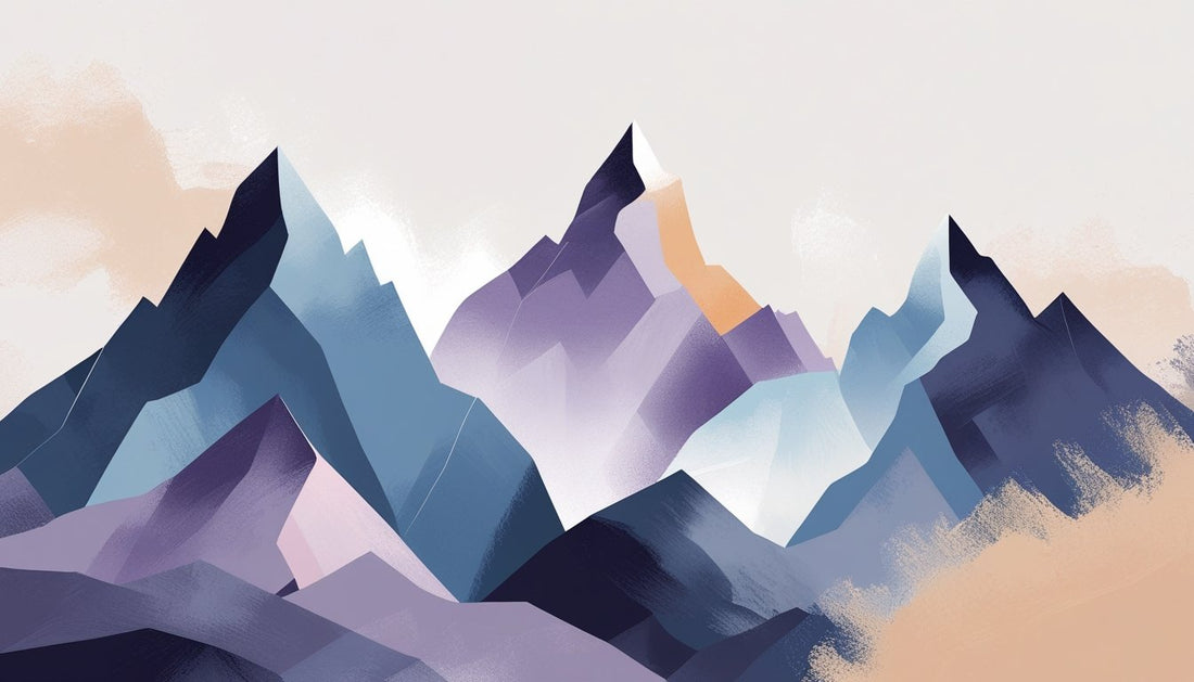 Abstract Mountain Wall Art: Modern Minimalist Prints for Contemporary Living Spaces