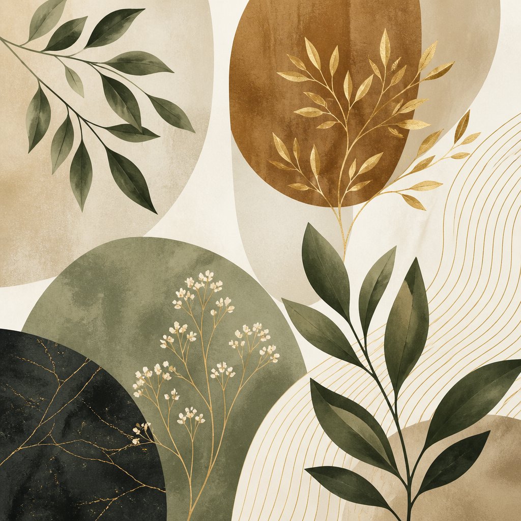 Abstract Nature Wall Art for Stylish, Intentional Spaces