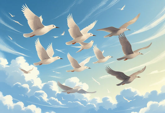 Birds in Flight Print Poster: A Stunning Addition to Your Home Décor