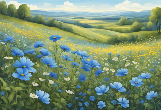 Blue Flower Print: A Timeless Design Choice for Fashion and Home Decor