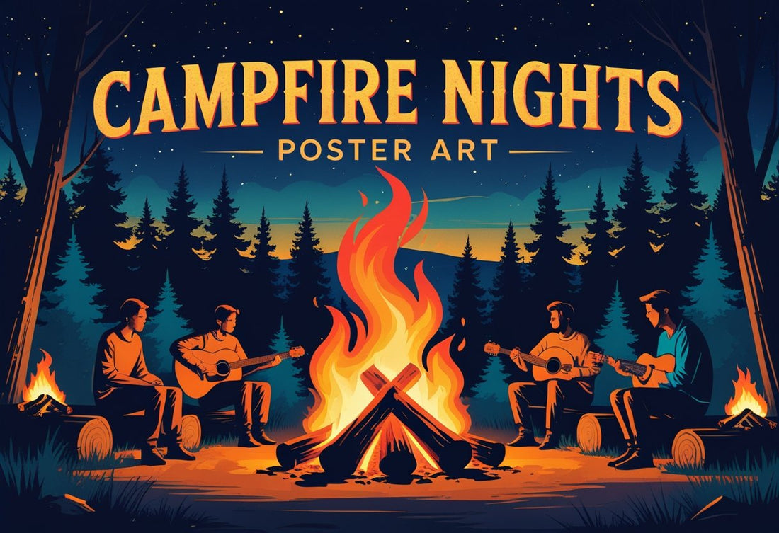 Campfire Poster Art: Timeless Outdoor Design Tips and Inspirations