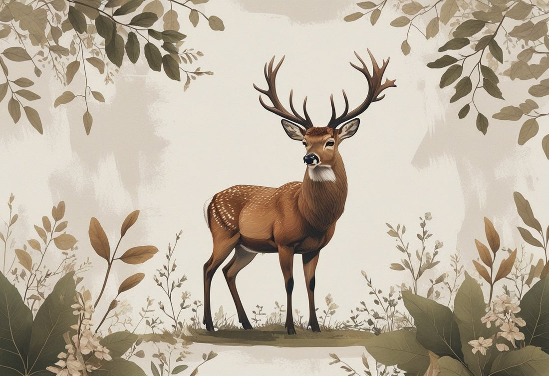 Deer Print Wall Decoration: Enhance Your Space with Rustic Elegance
