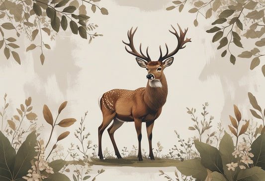 Deer Print Wall Decoration: Enhance Your Space with Rustic Elegance