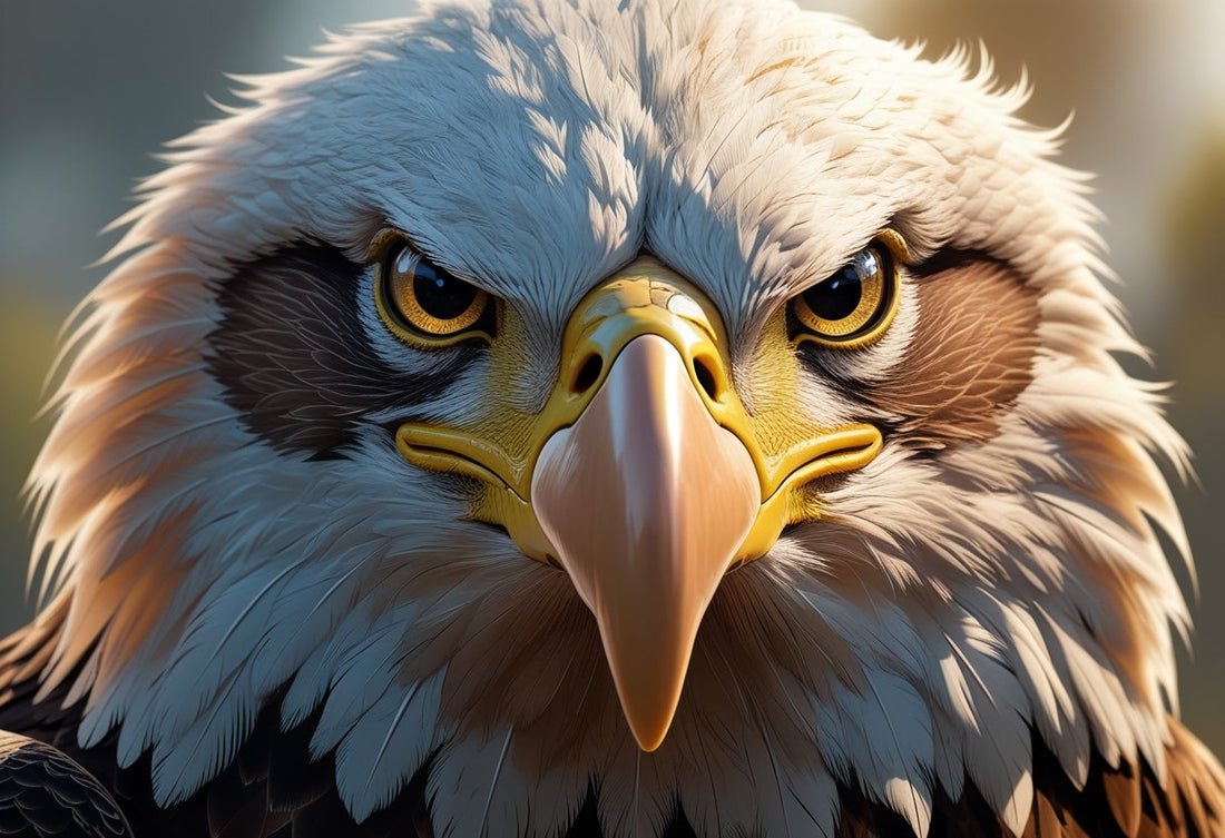 Eagle Face Close Up Print: A Stunning Look at Nature's Majesty
