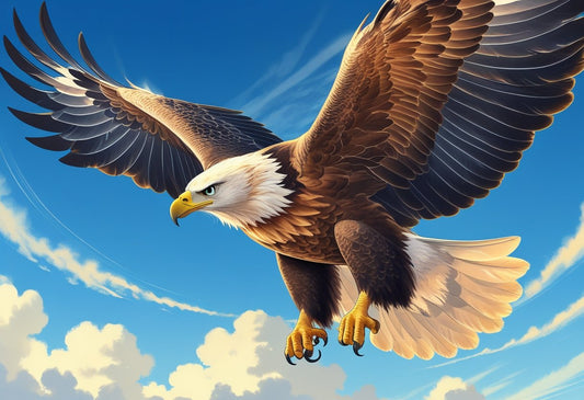 Eagle Soaring Wall Print: Elevate Your Space with Majestic Art