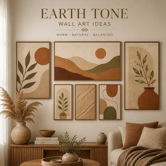 Earth Tone Wall Art Ideas for Warm, Grounded Spaces