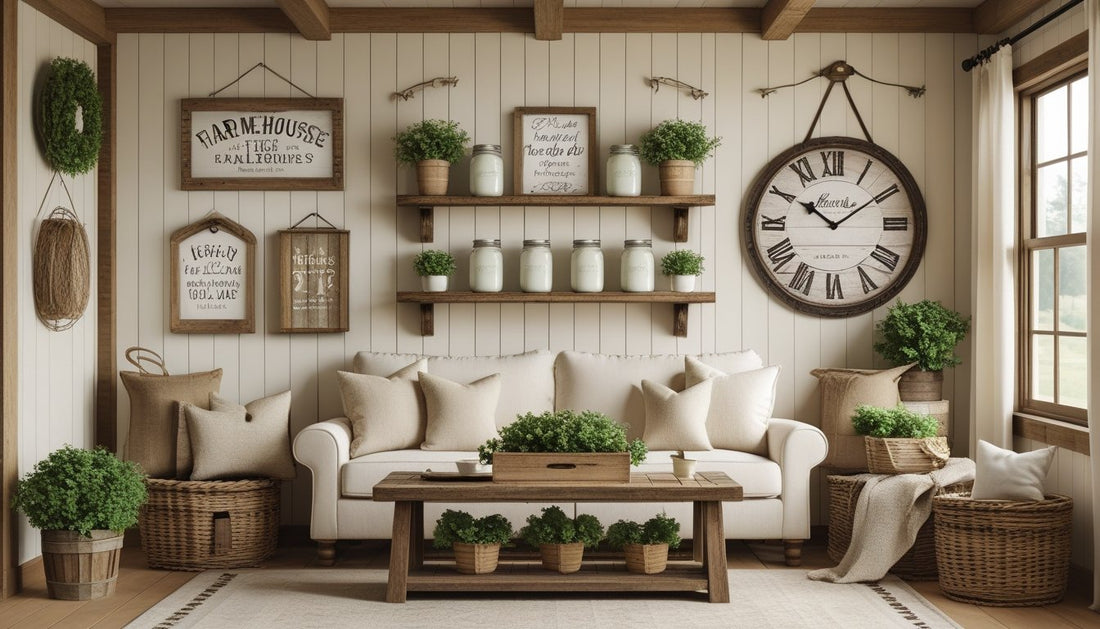 Farmhouse Wall Decor Ideas for Cozy, Timeless Living Spaces