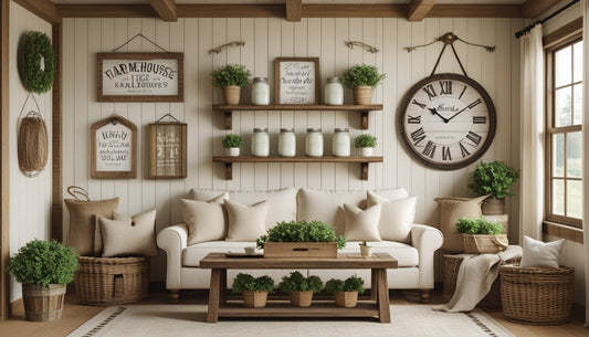 Farmhouse Wall Decor Ideas for Cozy, Timeless Living Spaces