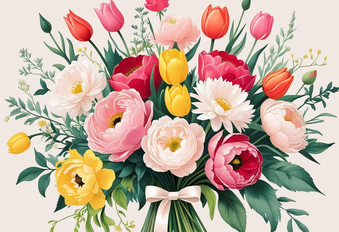 Flower Bouquet Art Print: Transform Your Space with Elegant Floral Decor