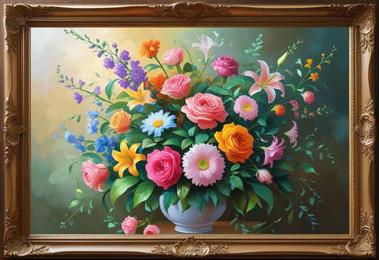 Flower Painting With Frame: Elevate Your Home Decor