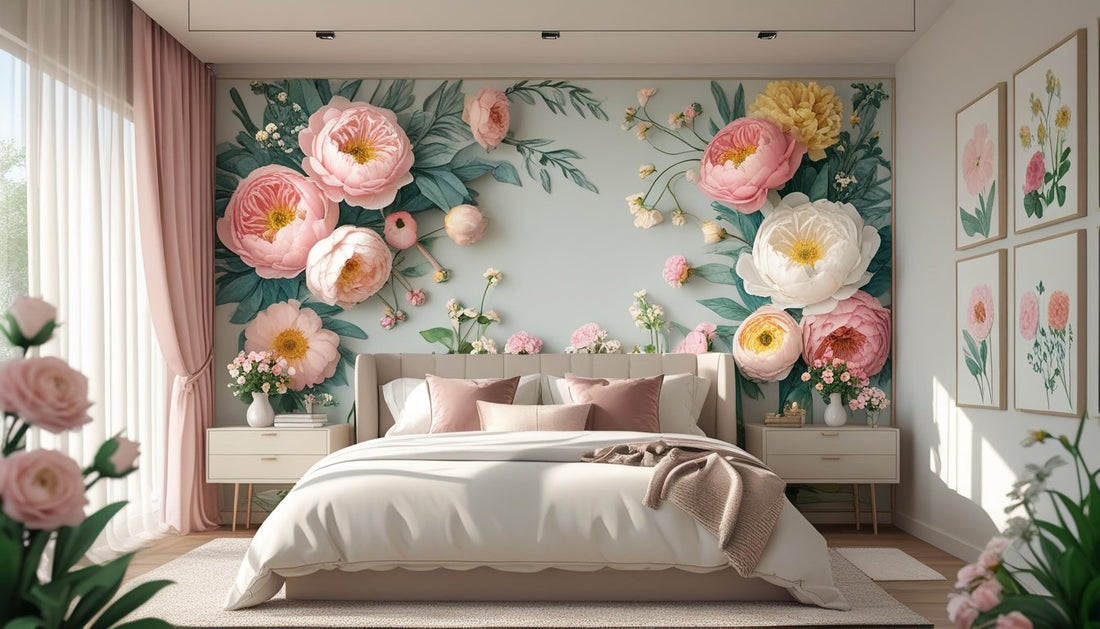 Flower Wall Art Bedroom Ideas to Brighten Small Spaces