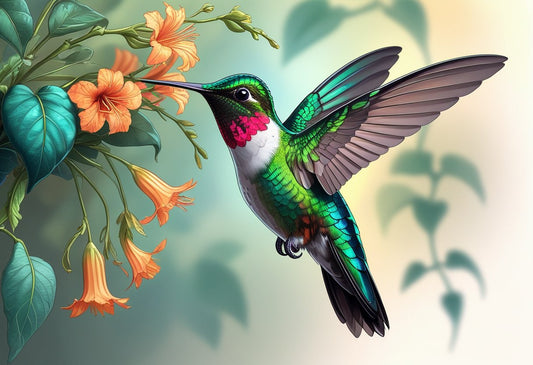 Hummingbird Print: Designing Vibrant Textile Patterns for Modern Decor
