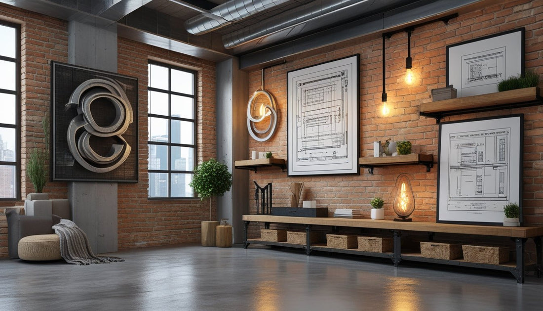 Industrial Loft Wall Decor Ideas to Add Warmth and Urban Charm