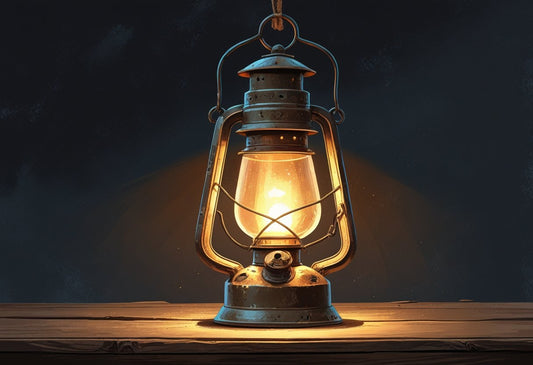 Lantern Light Vintage Print: A Timeless Piece for Classic Decor