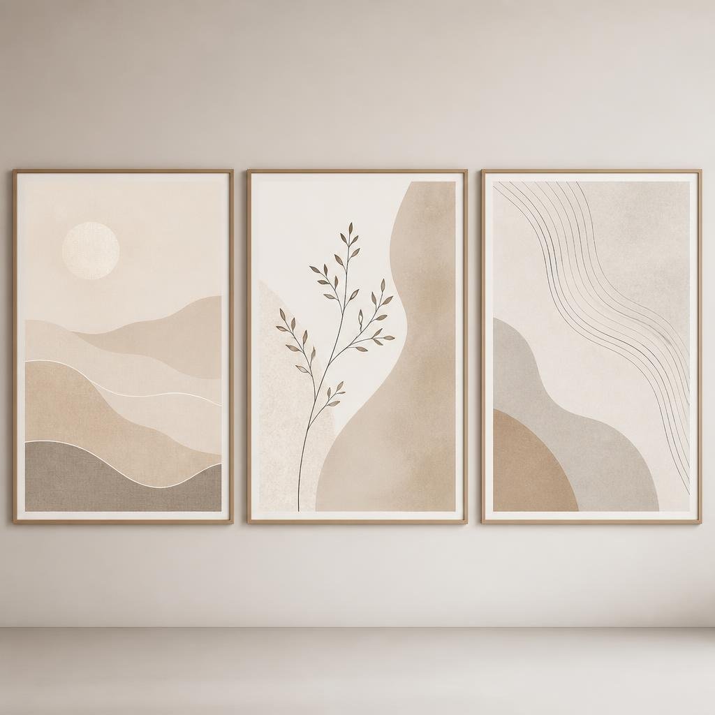Neutral Wall Art Prints for a Calm, Elevated Space