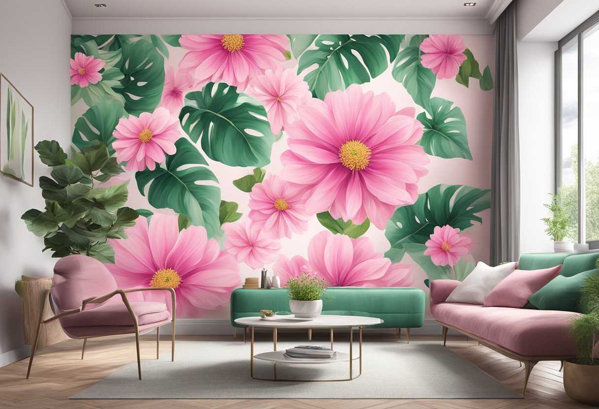 Pink Flower Wall Art: Transform Your Space with Floral Elegance – The ...