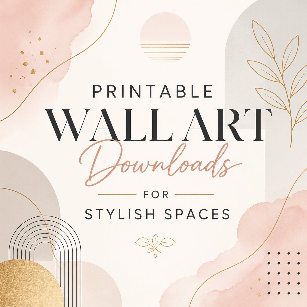 Printable Wall Art Downloads for Stylish Spaces