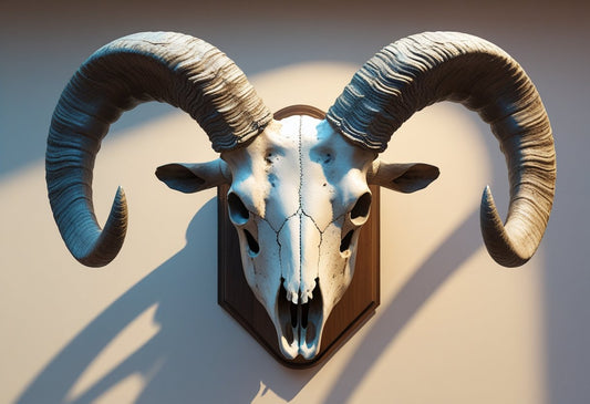 Ram Skull Wall Decor Print: Elevate Your Space with Bold Natural Art