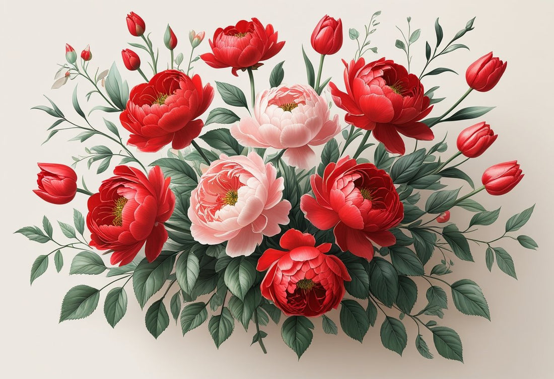 Red Floral Artwork Decor: Transform Your Space with Vibrant Elegance