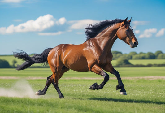 Running Horse Photo Poster: Capturing the Majesty of Equine Motion