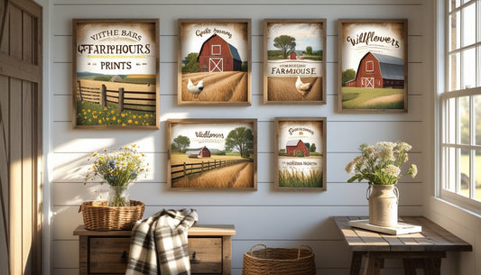 Rustic Farmhouse Prints for Timeless Wall Decor