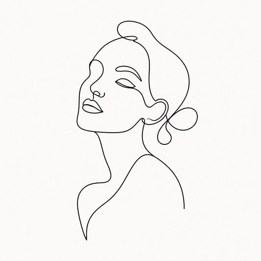 Single Line Drawing Art for Modern Interiors