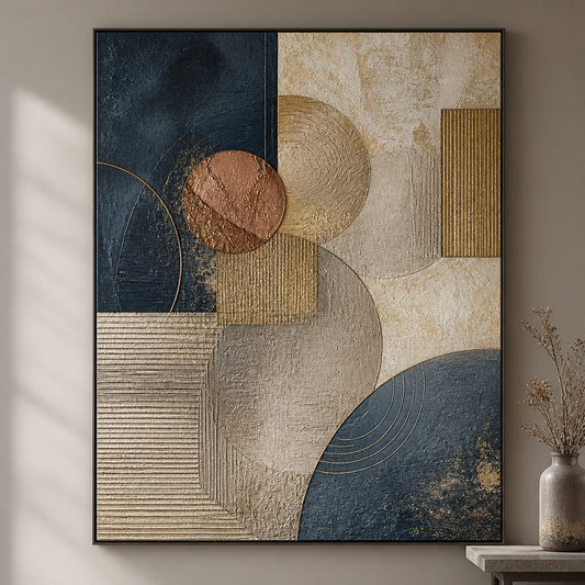 Textured Abstract Wall Art for Modern Interiors