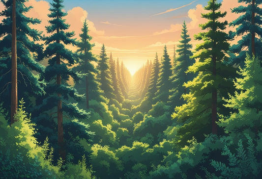 Tree Line Poster Art: A Creative Exploration of Nature’s Borders