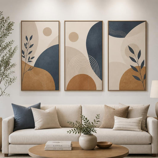 Triptych Wall Art Prints for Balanced Room Styling