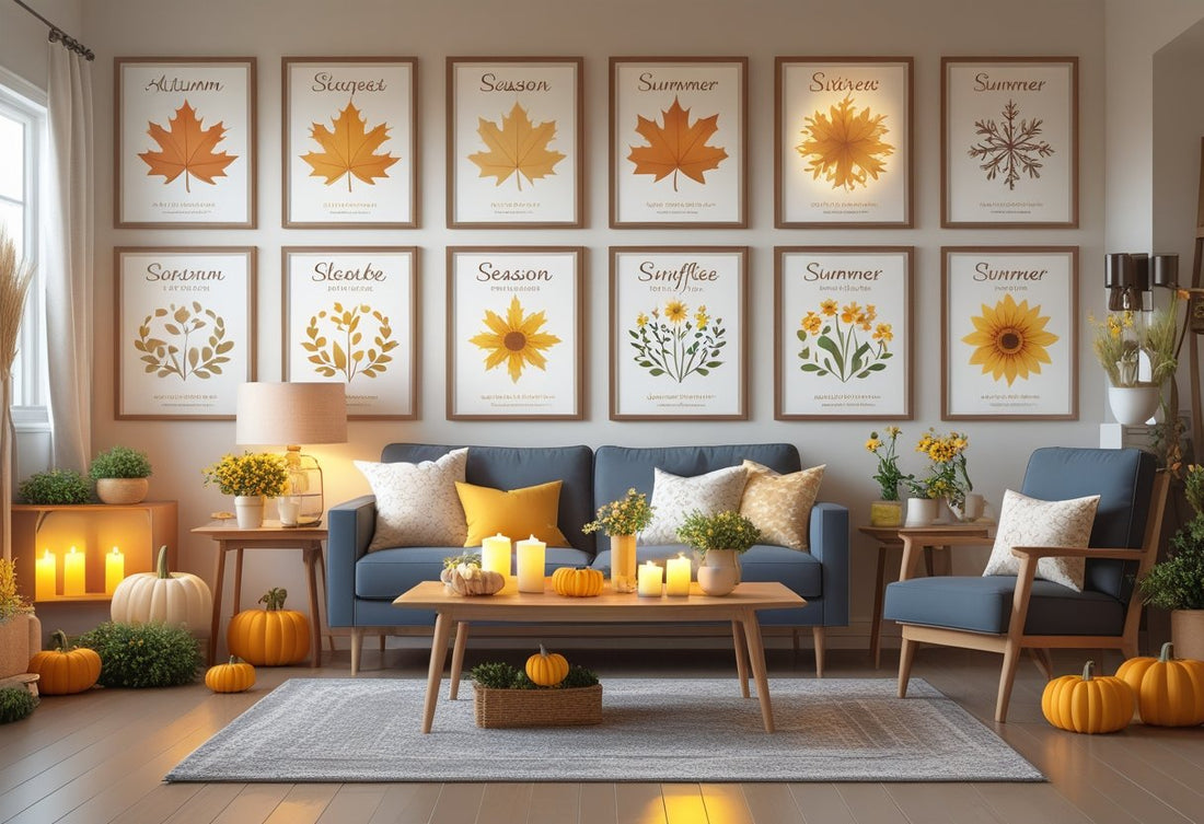 Using Posters to Highlight Seasonal Home Decor Effectively