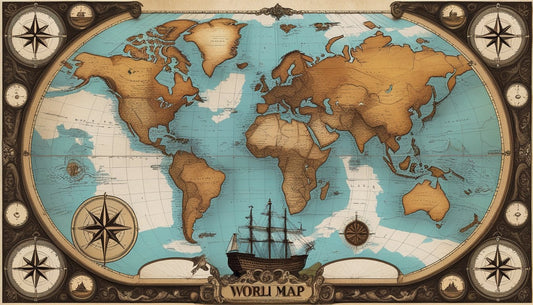 Vintage Map Poster: Timeless Wall Art for Home and Office Decor