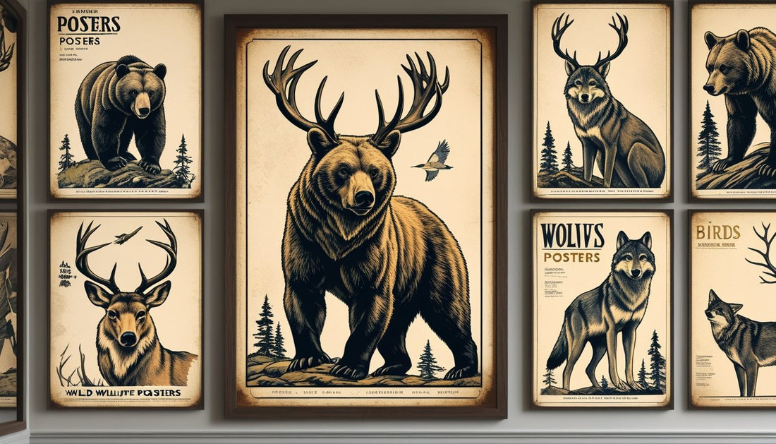 Vintage Wildlife Posters for Timeless Nature Decor