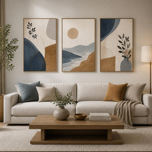 Wall Art Sets of 3 for Balanced Room Styling