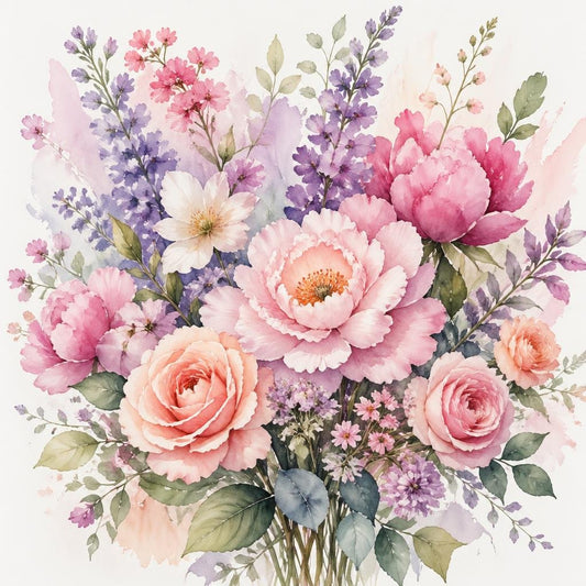 Watercolor Flower Wall Art for Stylish Interiors