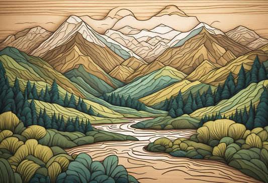 Wooden Mountain Wall Art: Elevate Your Space with Nature-Inspired Decor