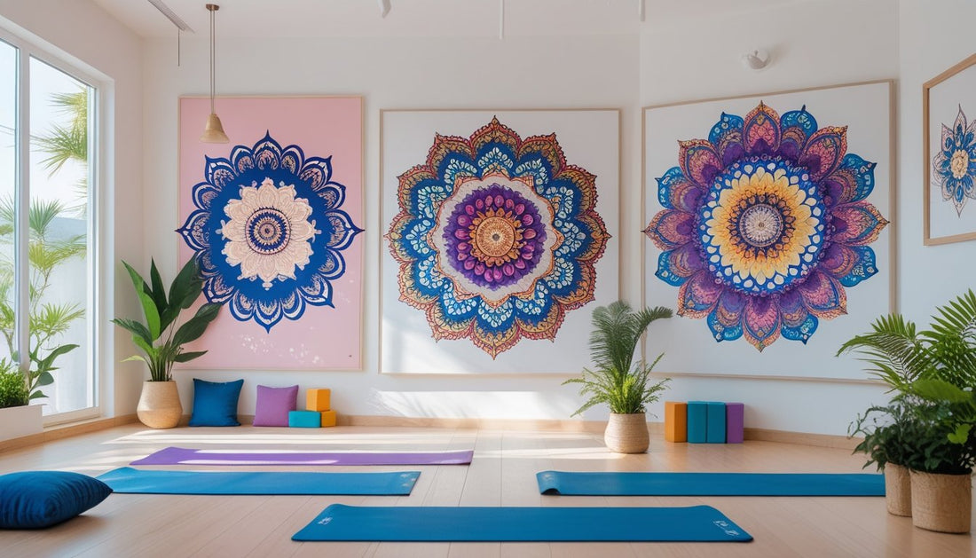 Unique Mandala Wall Art Ideas for Home and Yoga Studio Décor