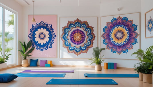 Unique Mandala Wall Art Ideas for Home and Yoga Studio Décor